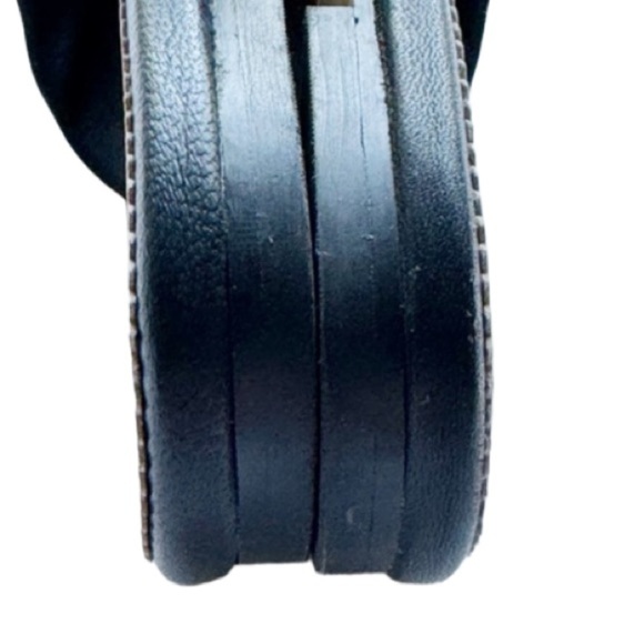 J. Crew Twisted Knot Sandals Black Soft Leather Sz 7.5 Bohemian Minimalist - Picture 9 of 13